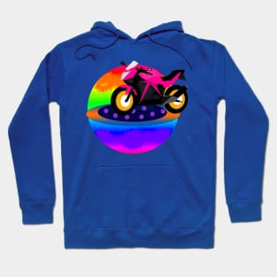 Pink Motorcycle Hoodie